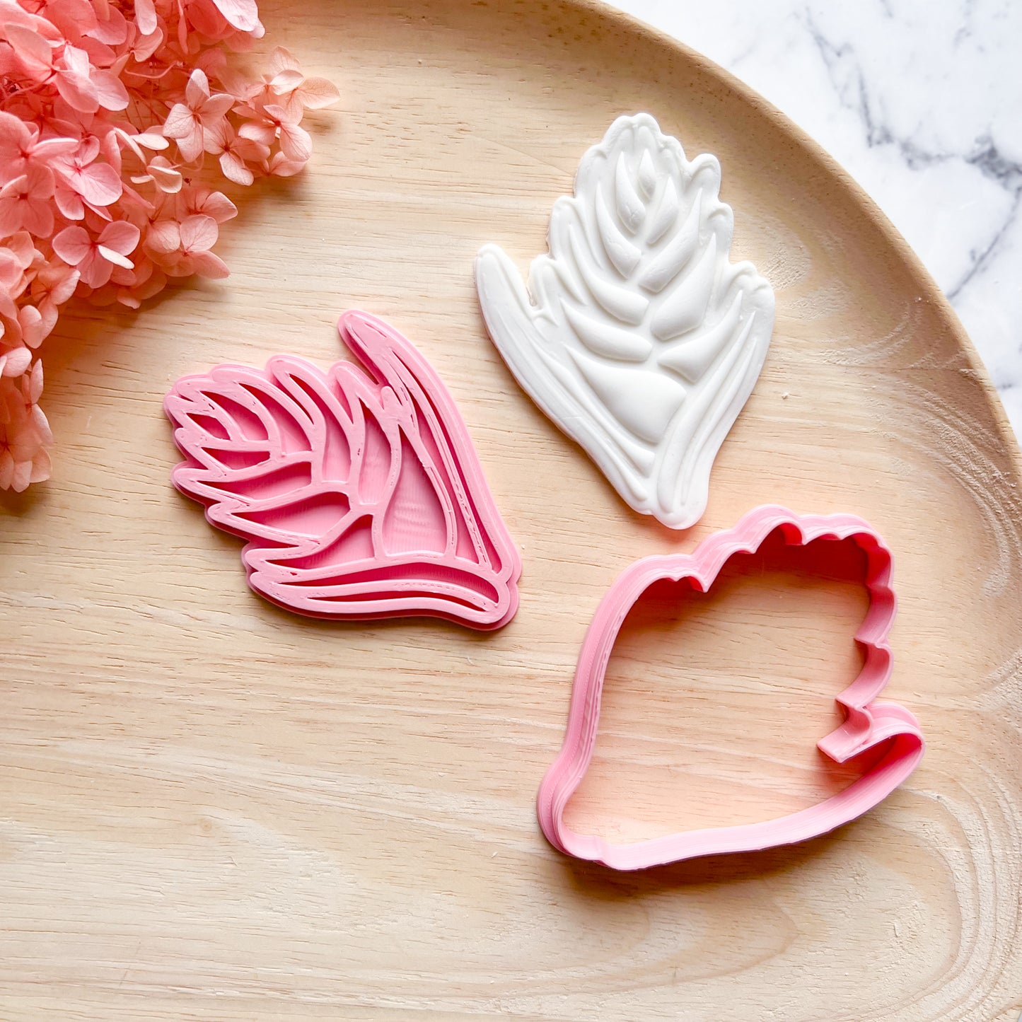 Heliconia Cookie Cutter & Stamp