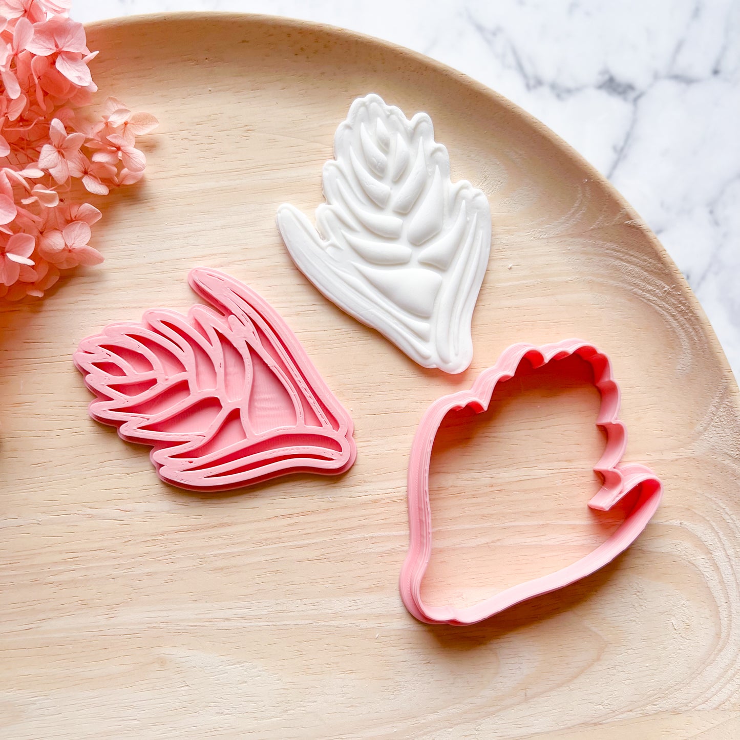 Heliconia Cookie Cutter & Stamp