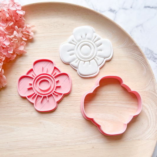 Flower #6 Cookie Cutter & Stamp