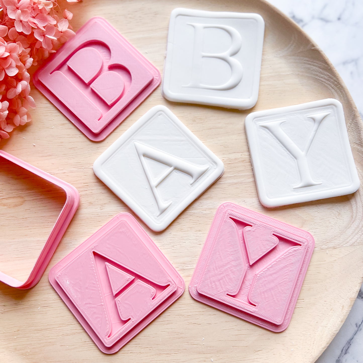 Baby Blocks Cookie Cutter & Stamp (4 pc)