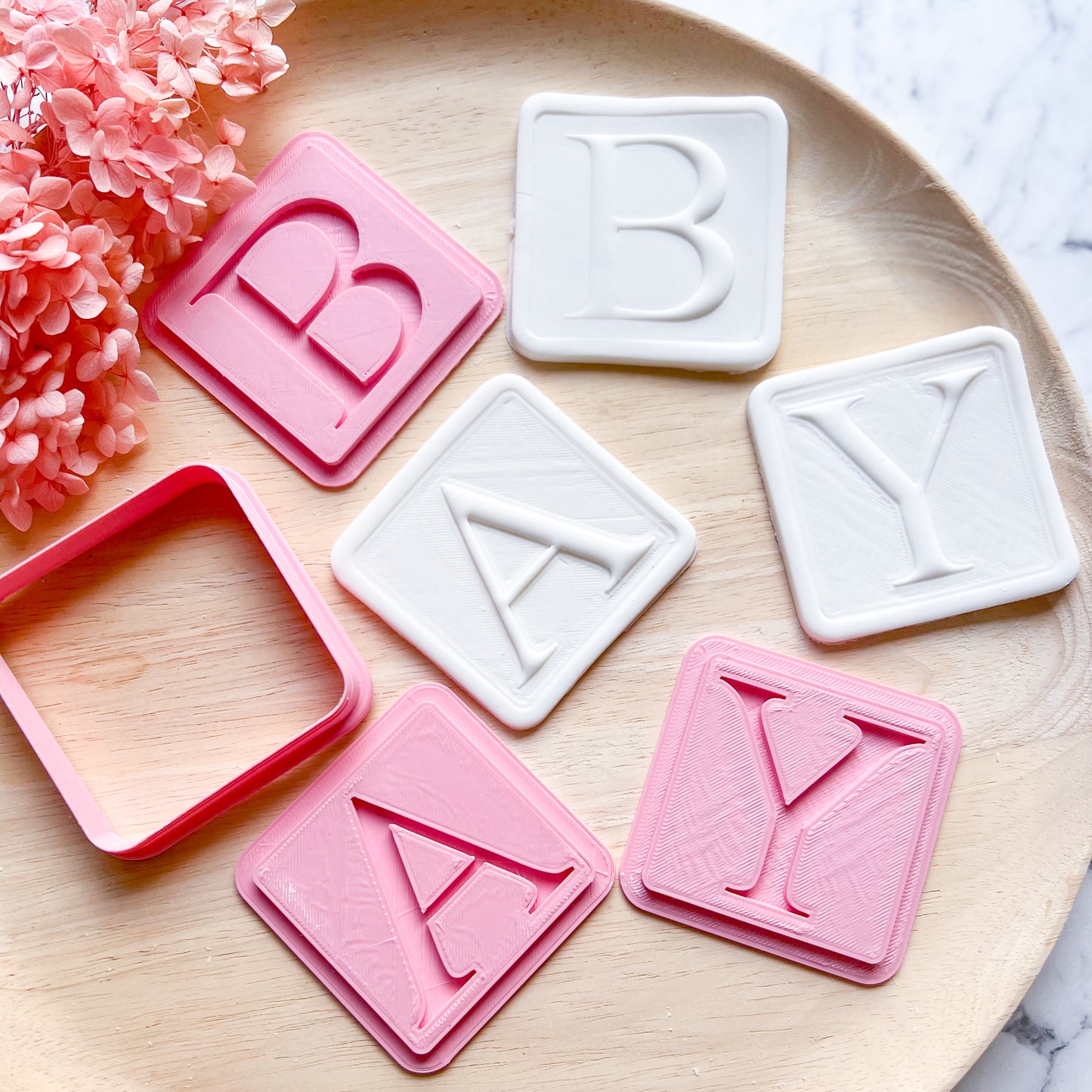 Baby Blocks Cookie Cutter & Stamp (4 pc)