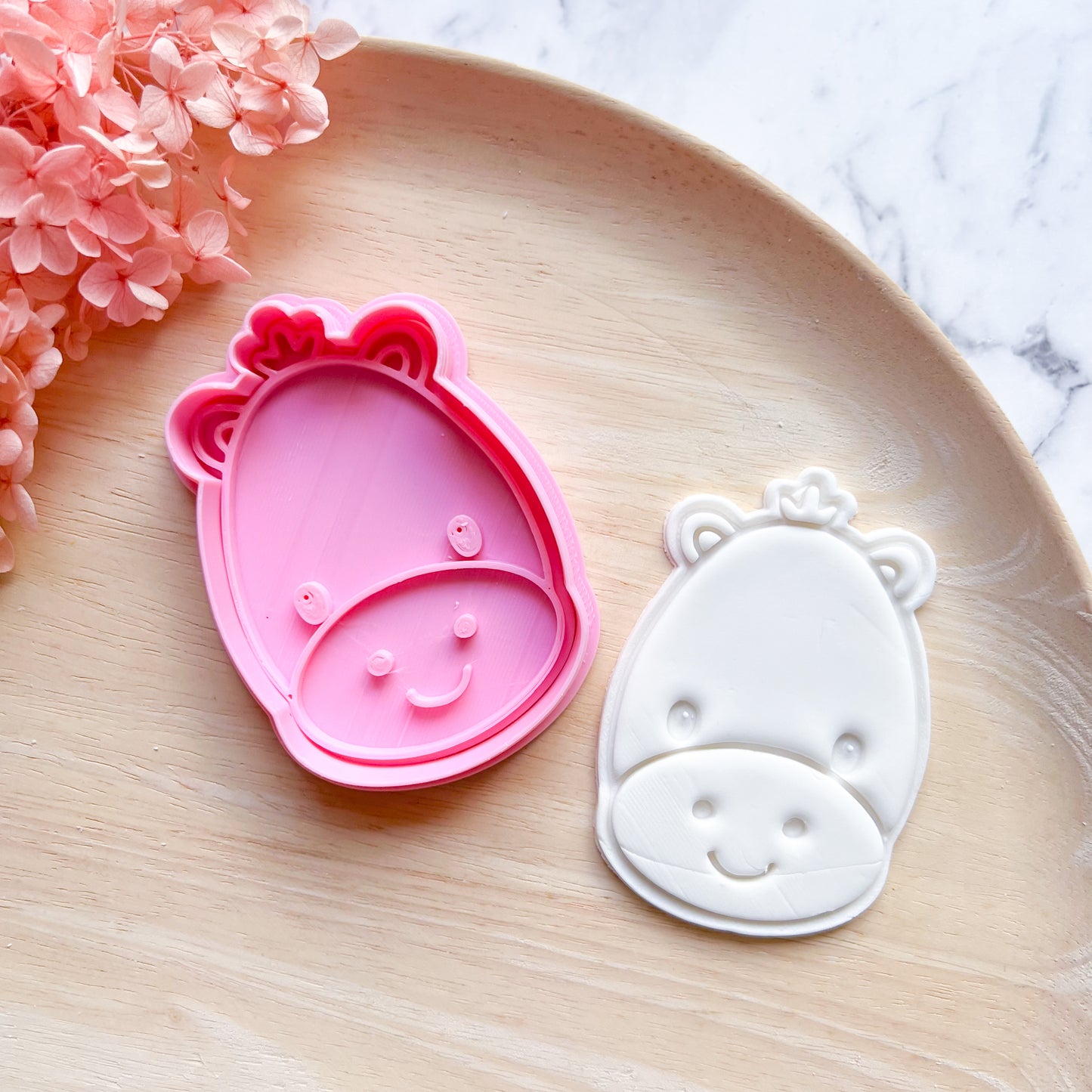 Baby Hippo Cookie Cutter & Stamp