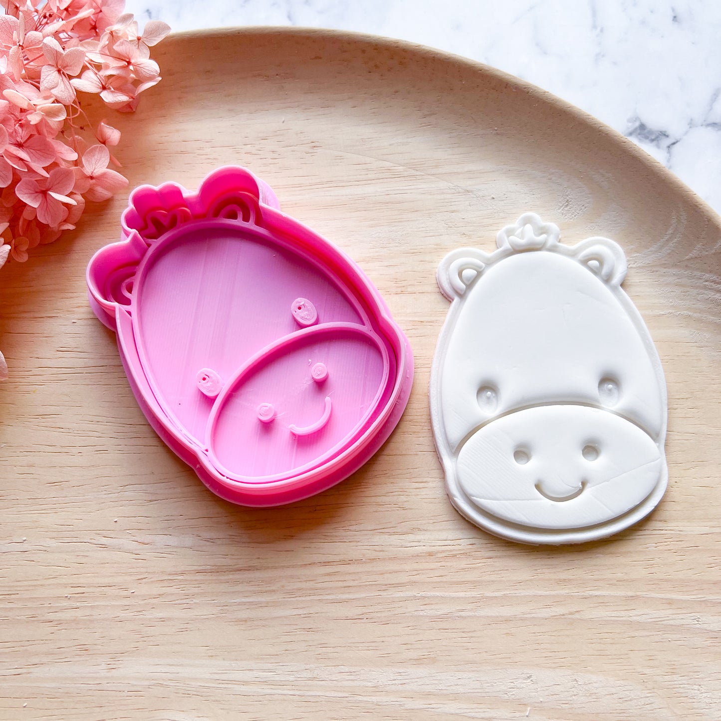 Baby Hippo Cookie Cutter & Stamp