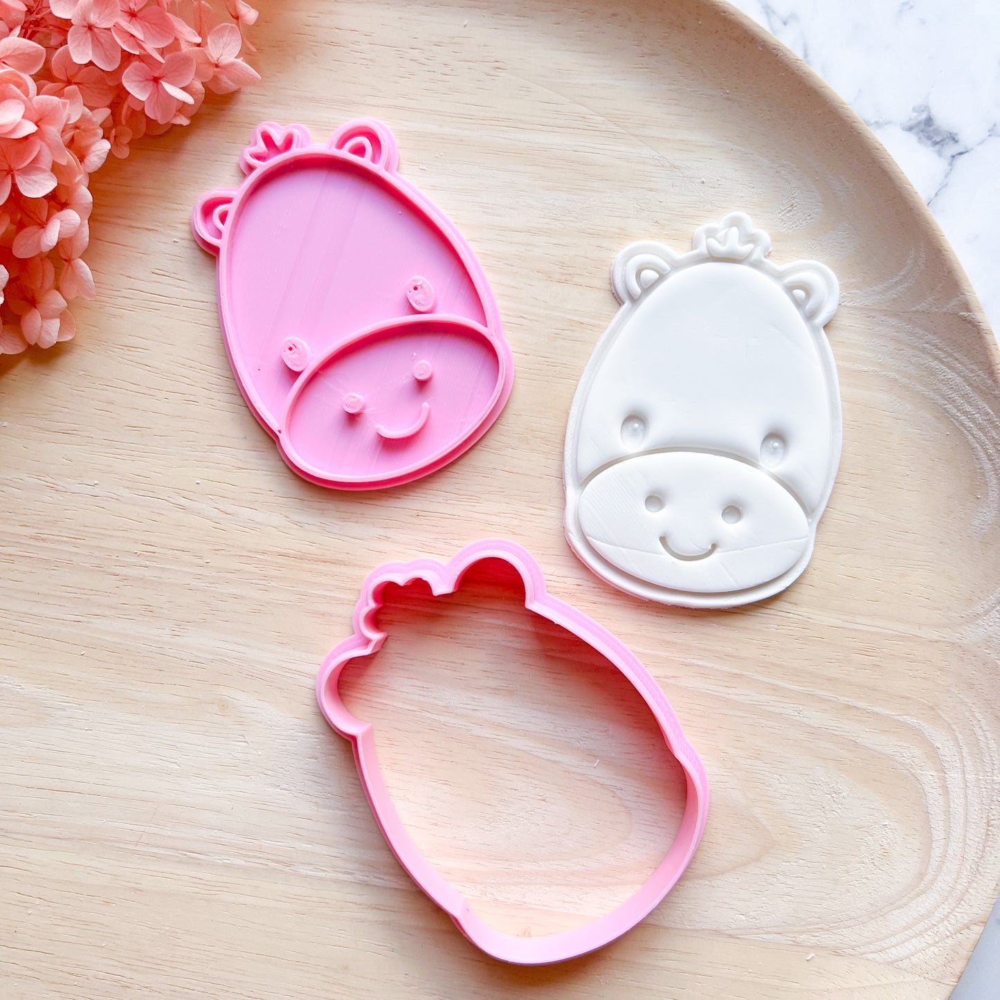 Baby Hippo Cookie Cutter & Stamp