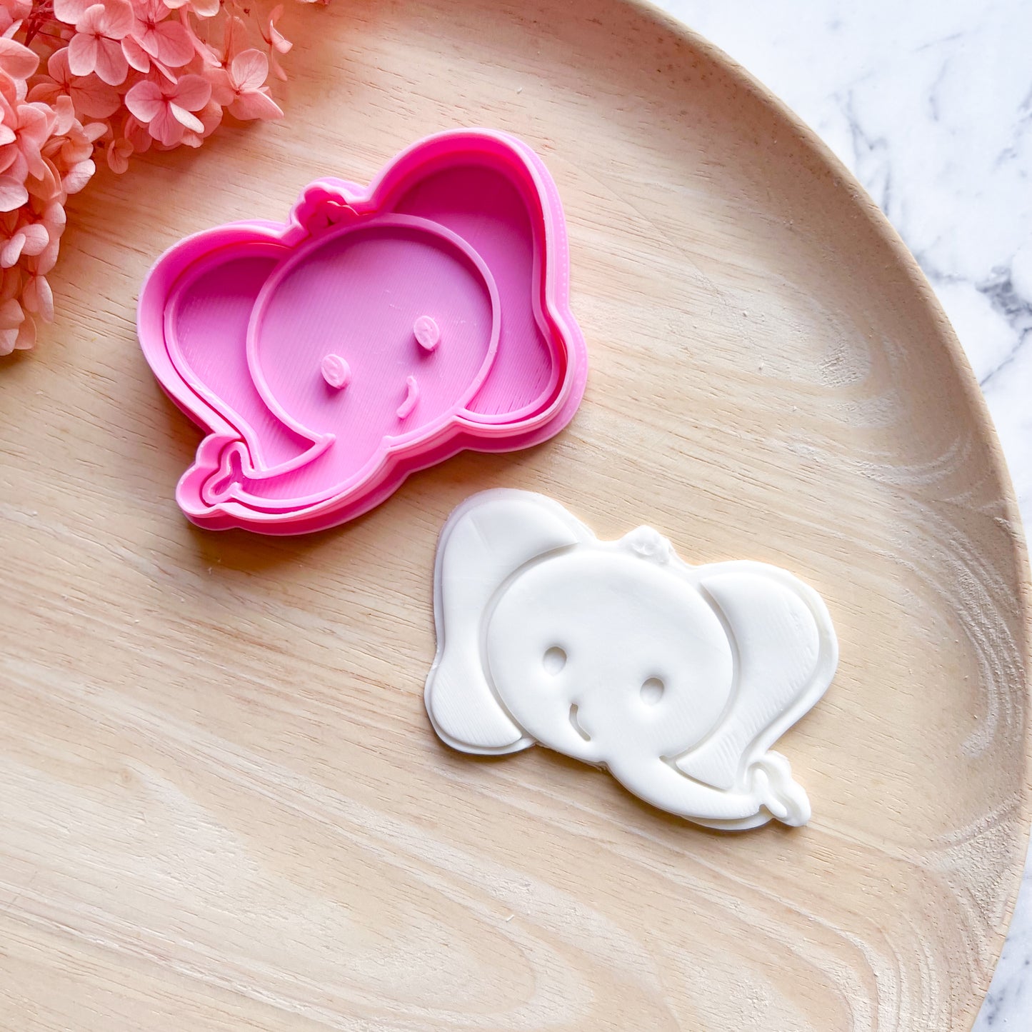 Baby Elephant Cookie Cutter & Stamp