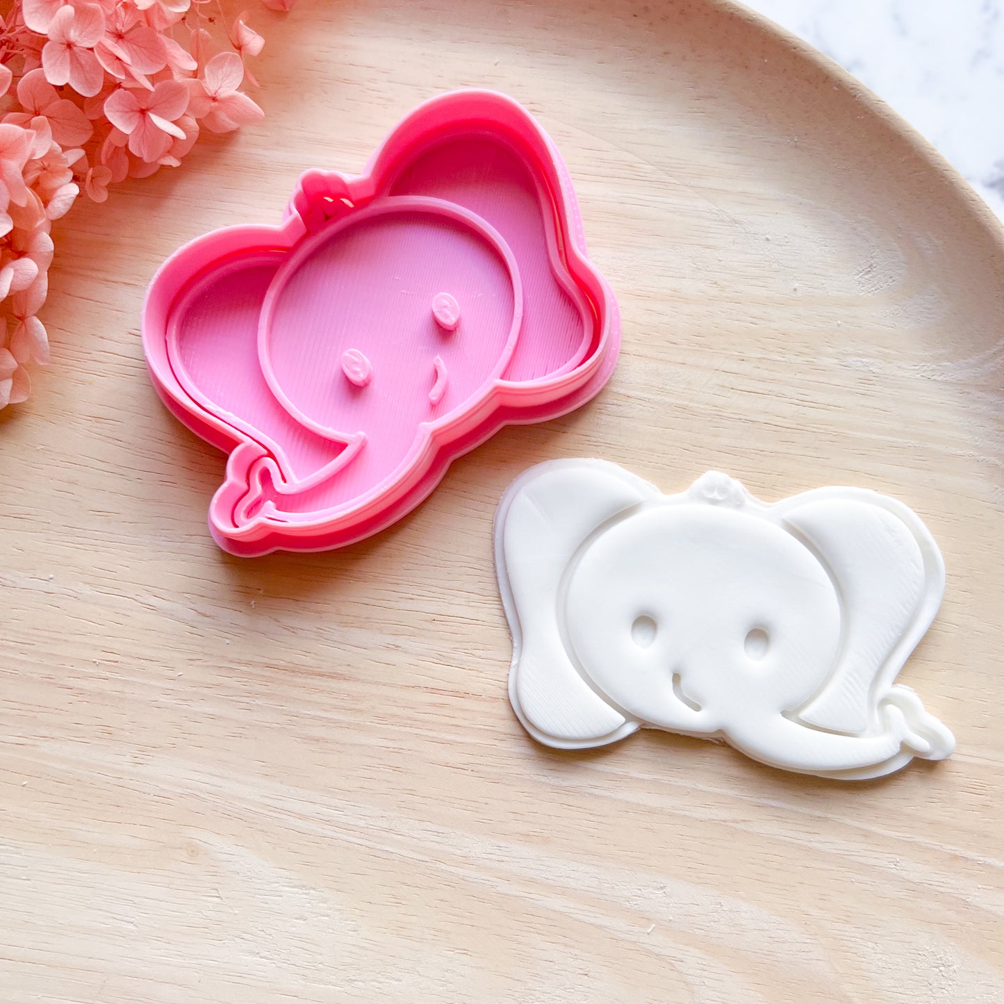 Baby Elephant Cookie Cutter & Stamp