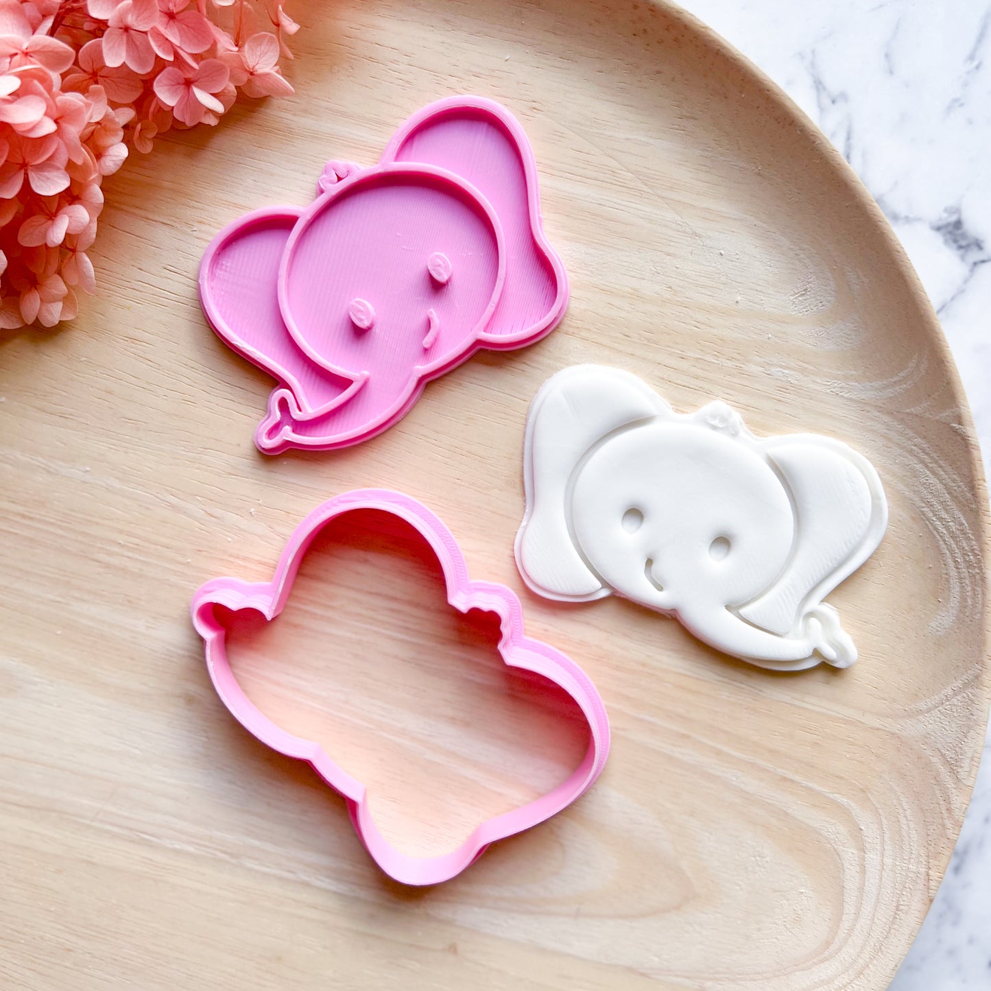 Baby Elephant Cookie Cutter & Stamp