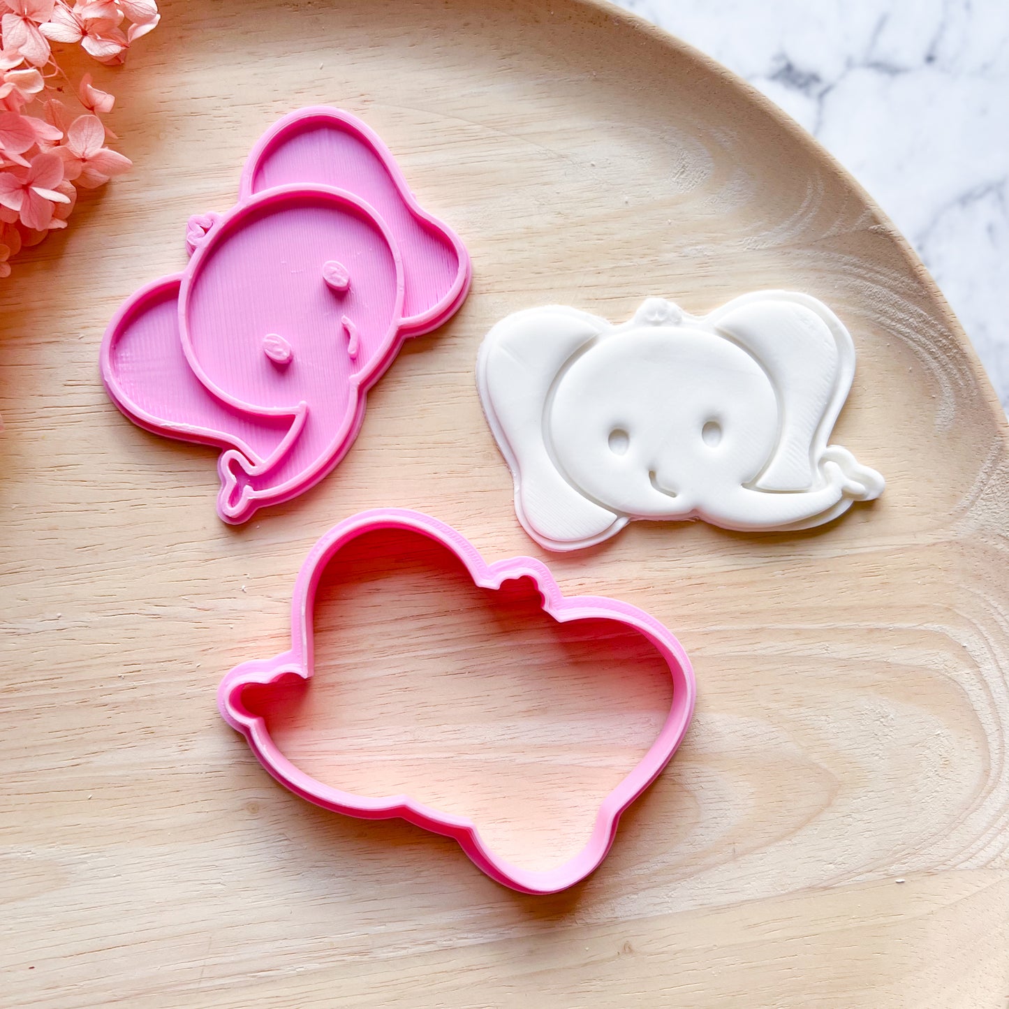 Baby Elephant Cookie Cutter & Stamp