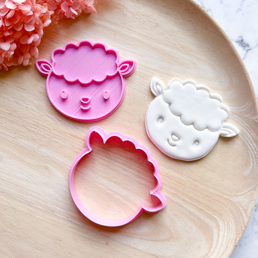 Baby Sheep Cookie Cutter & Stamp