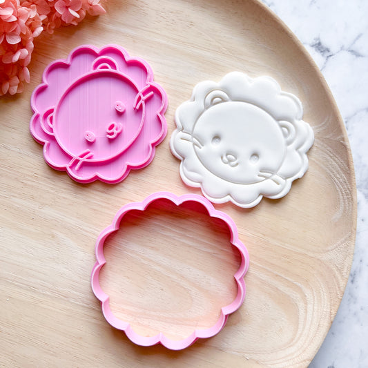 Baby Lion Cookie Cutter & Stamp