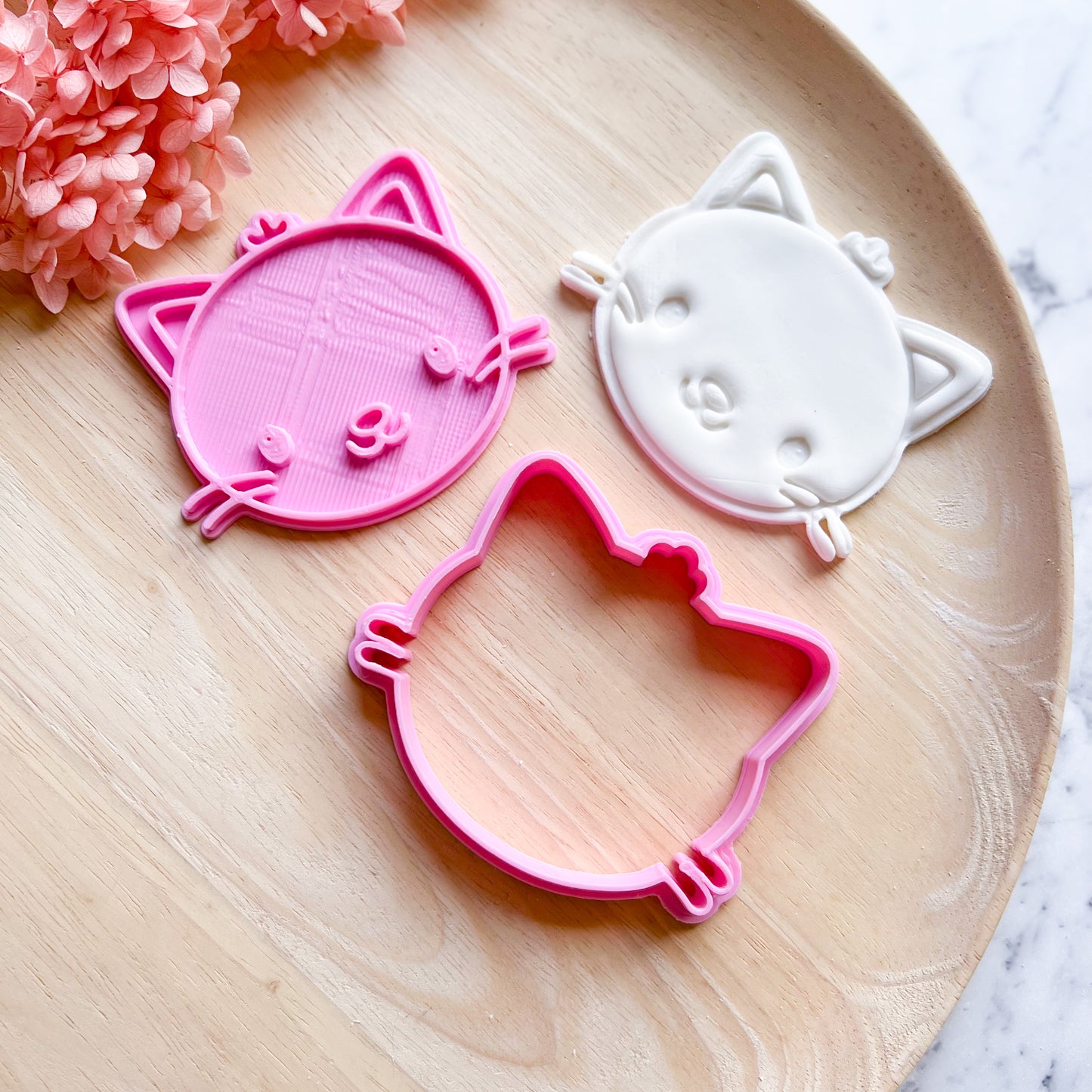 Baby Kitten Cookie Cutter & Stamp