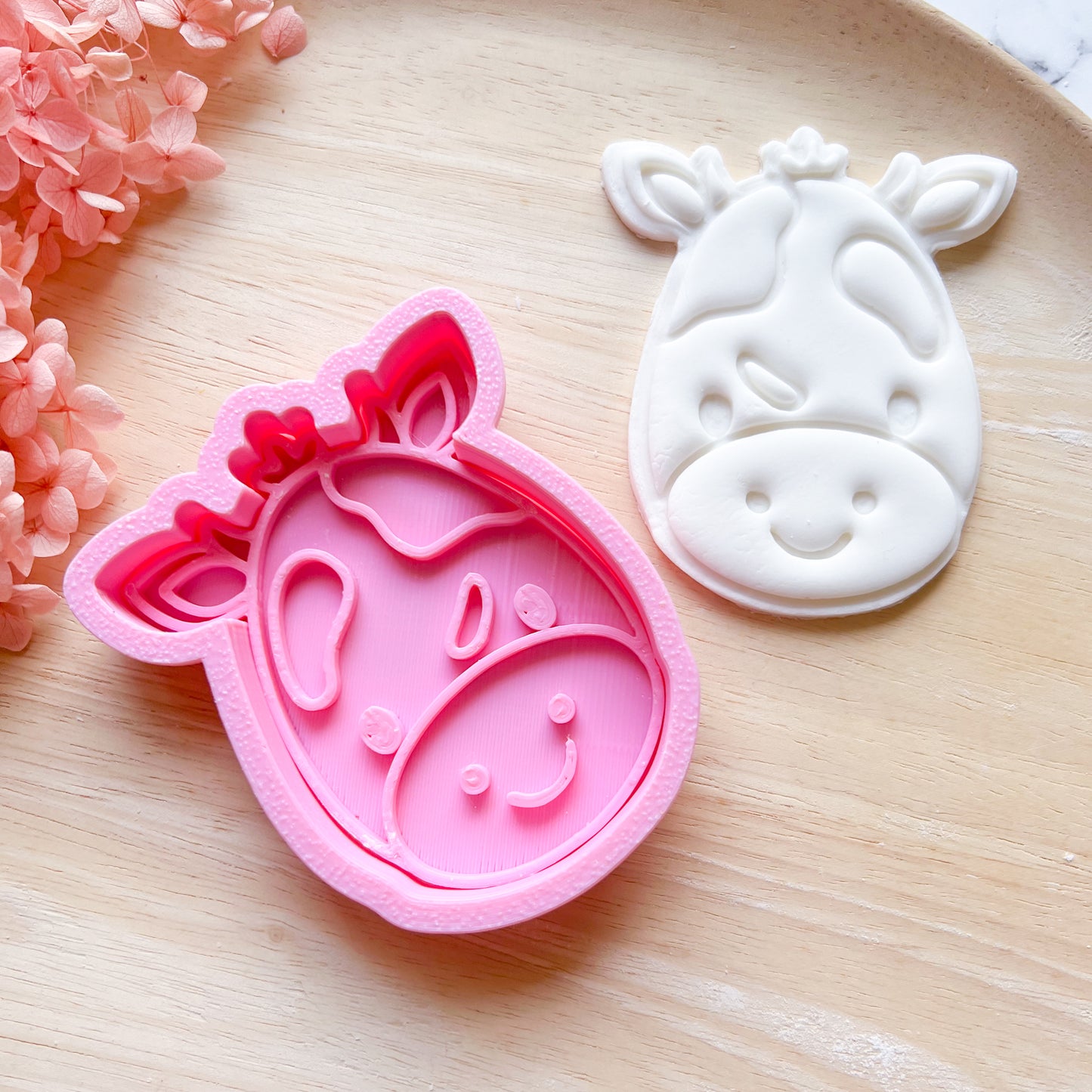 Baby Cow Cookie Cutter & Stamp