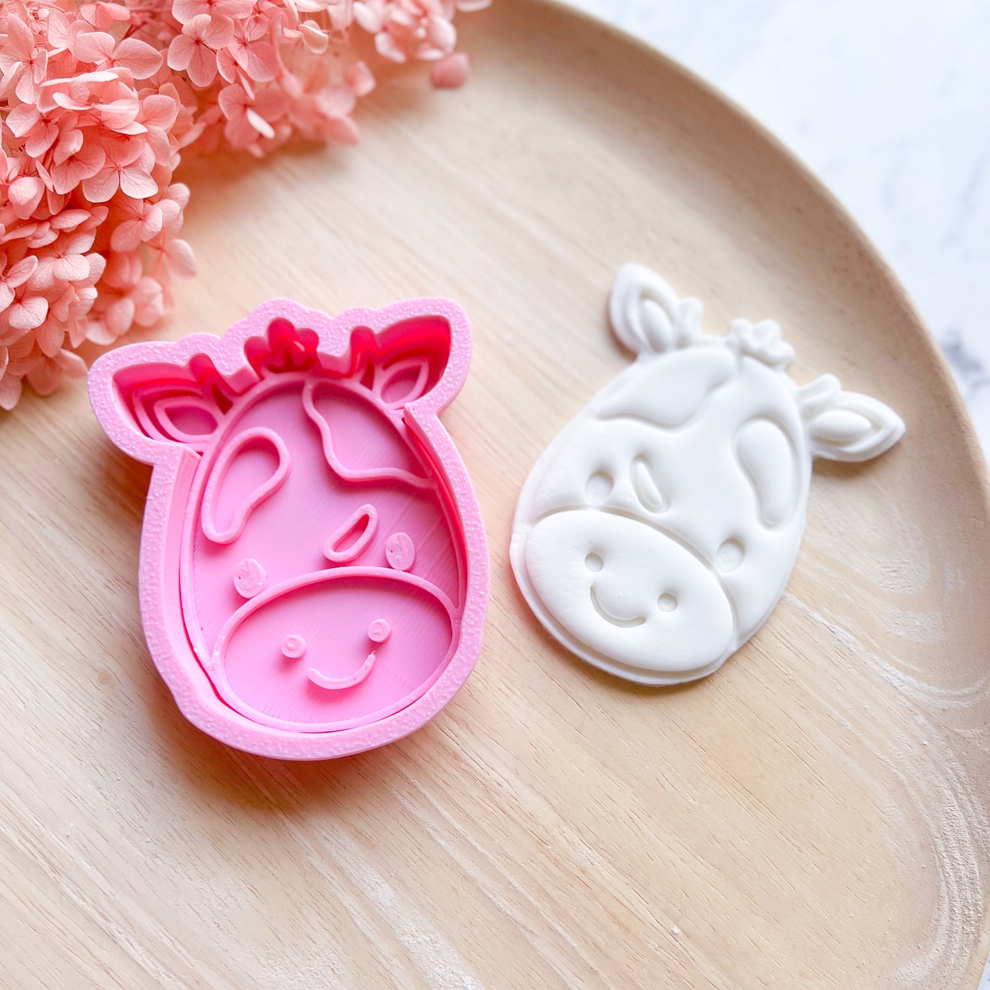 Baby Cow Cookie Cutter & Stamp