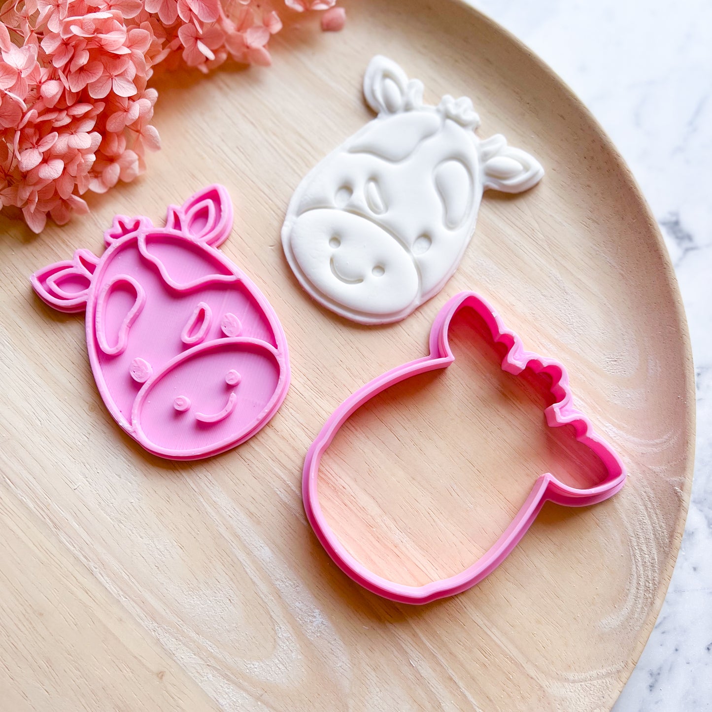 Baby Cow Cookie Cutter & Stamp