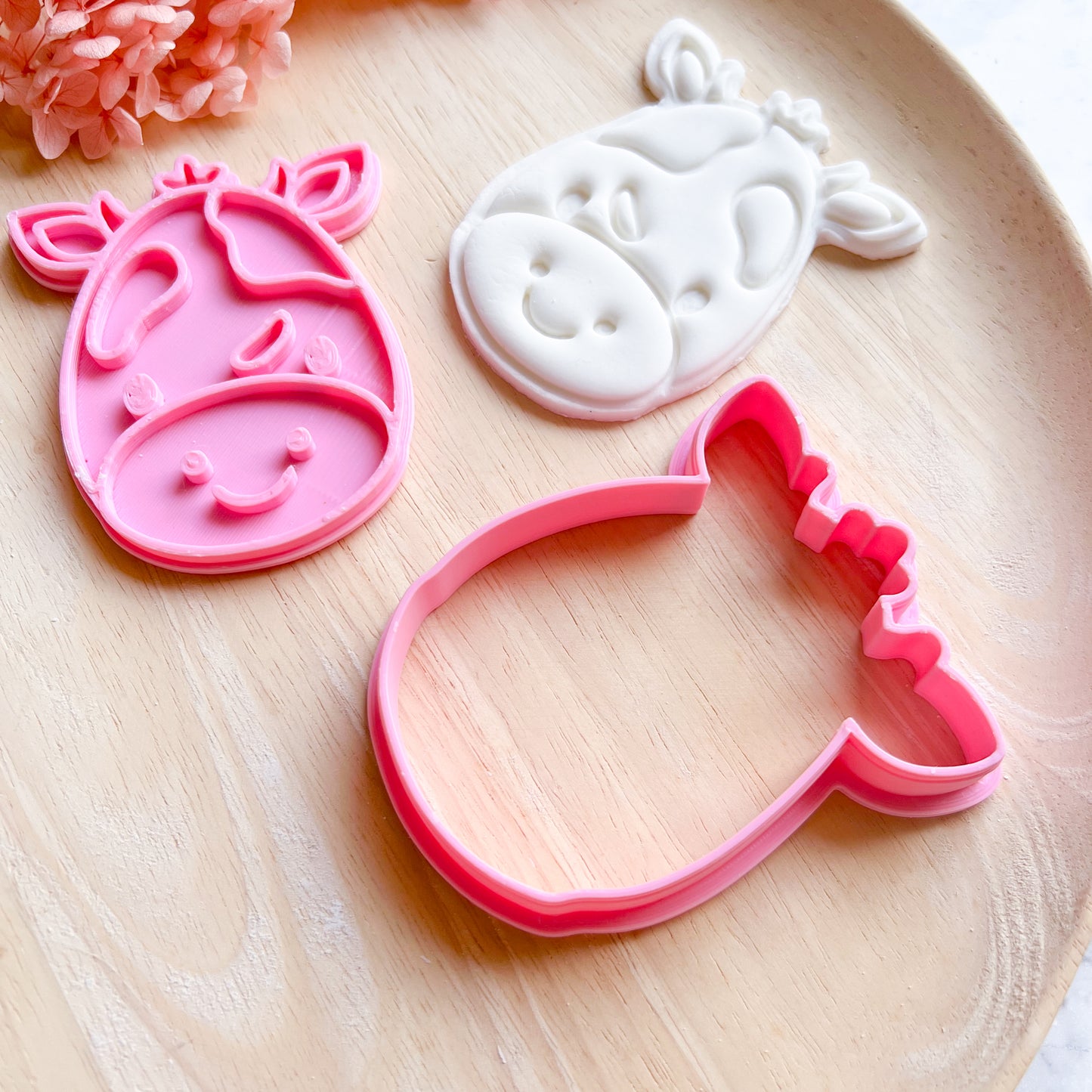 Baby Cow Cookie Cutter & Stamp