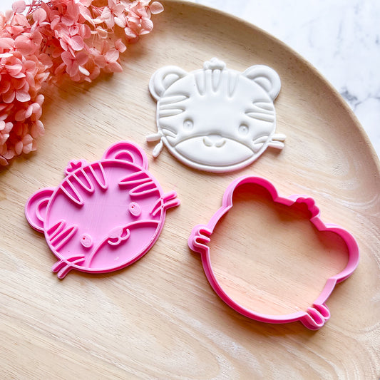 Baby Tiger Cookie Cutter & Stamp