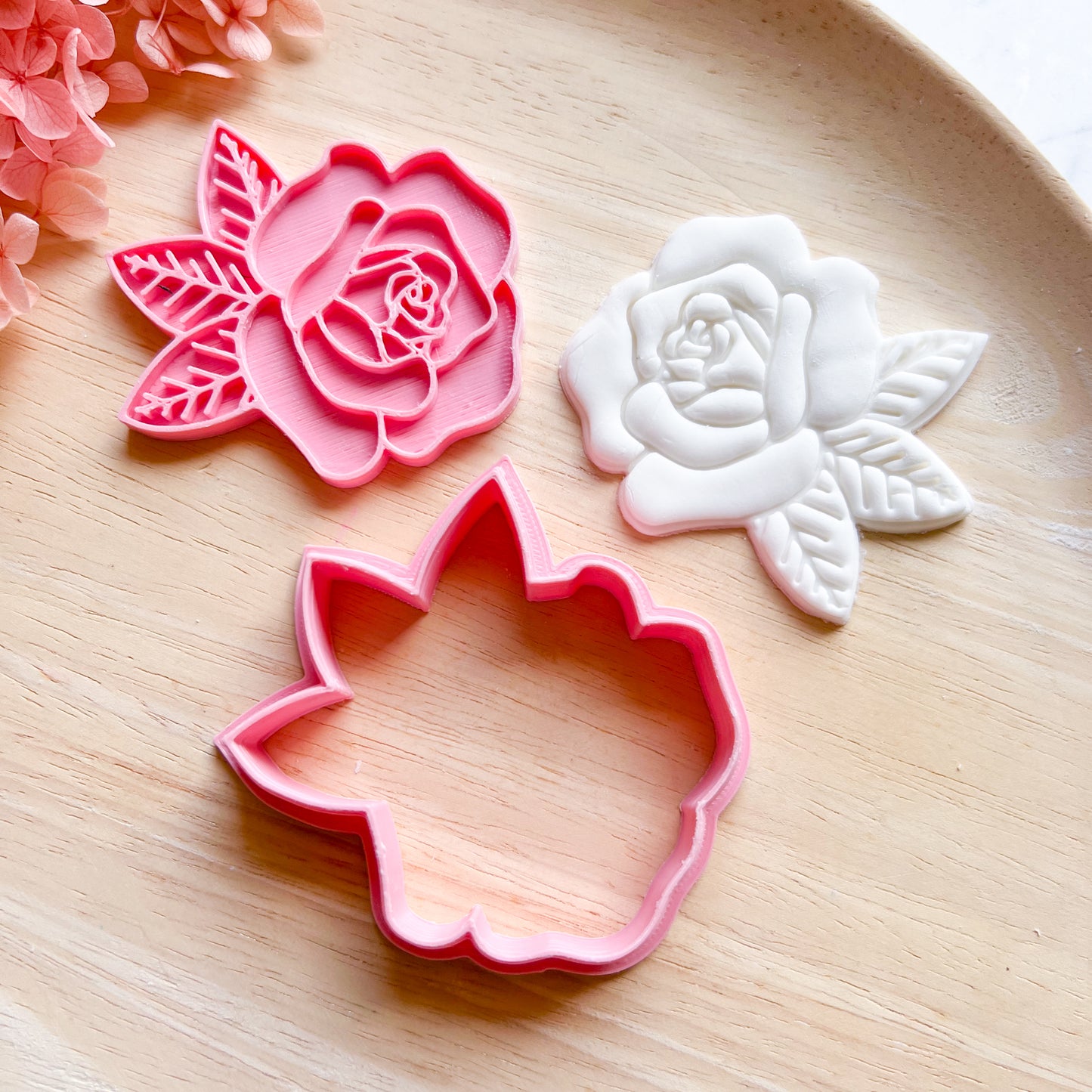 Rose Tattoo Cookie Cutter & Stamp