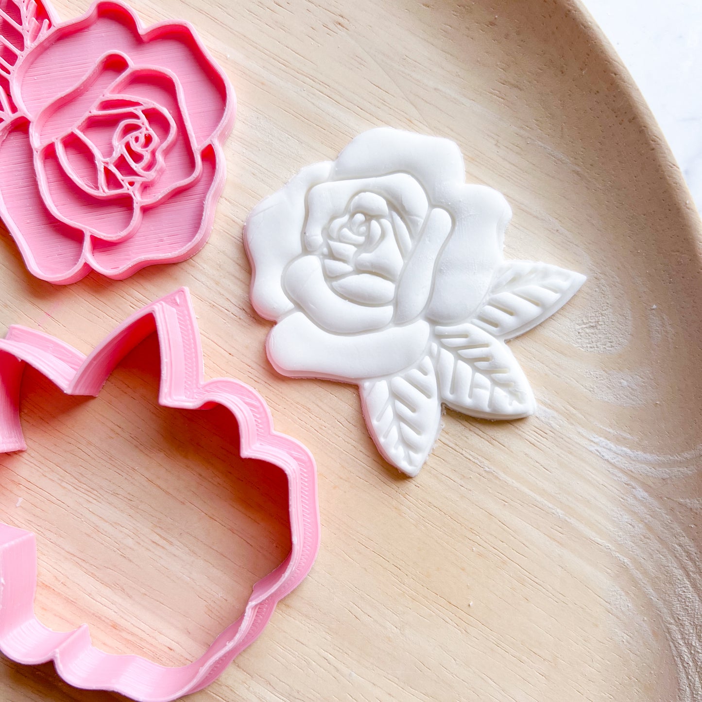 Rose Cookie Cutter & Stamp