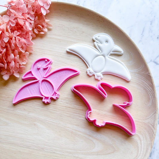 Baby Pteradon Cookie Cutter & Stamp