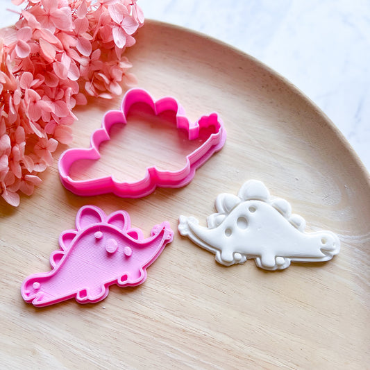 Baby Stegosaurus Cookie Cutter & Stamp