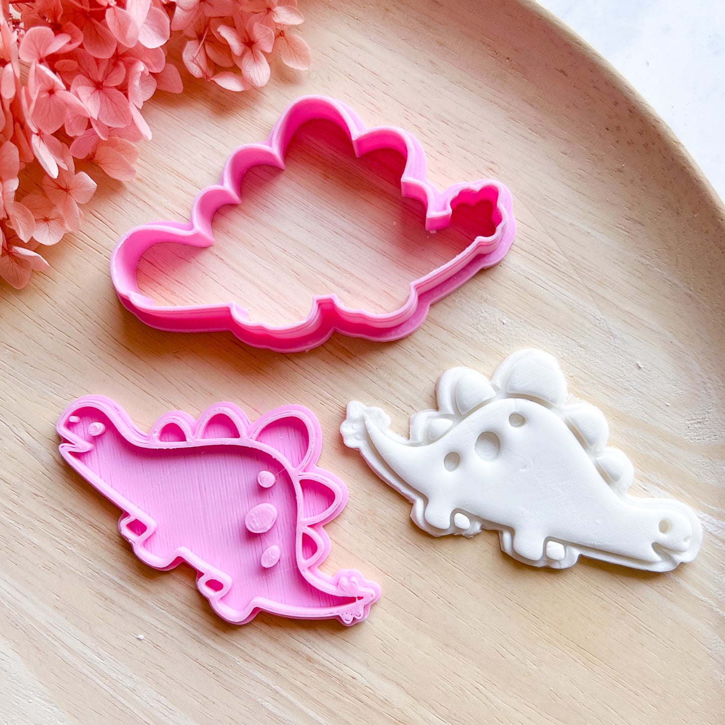 Baby Stegosaurus Cookie Cutter & Stamp