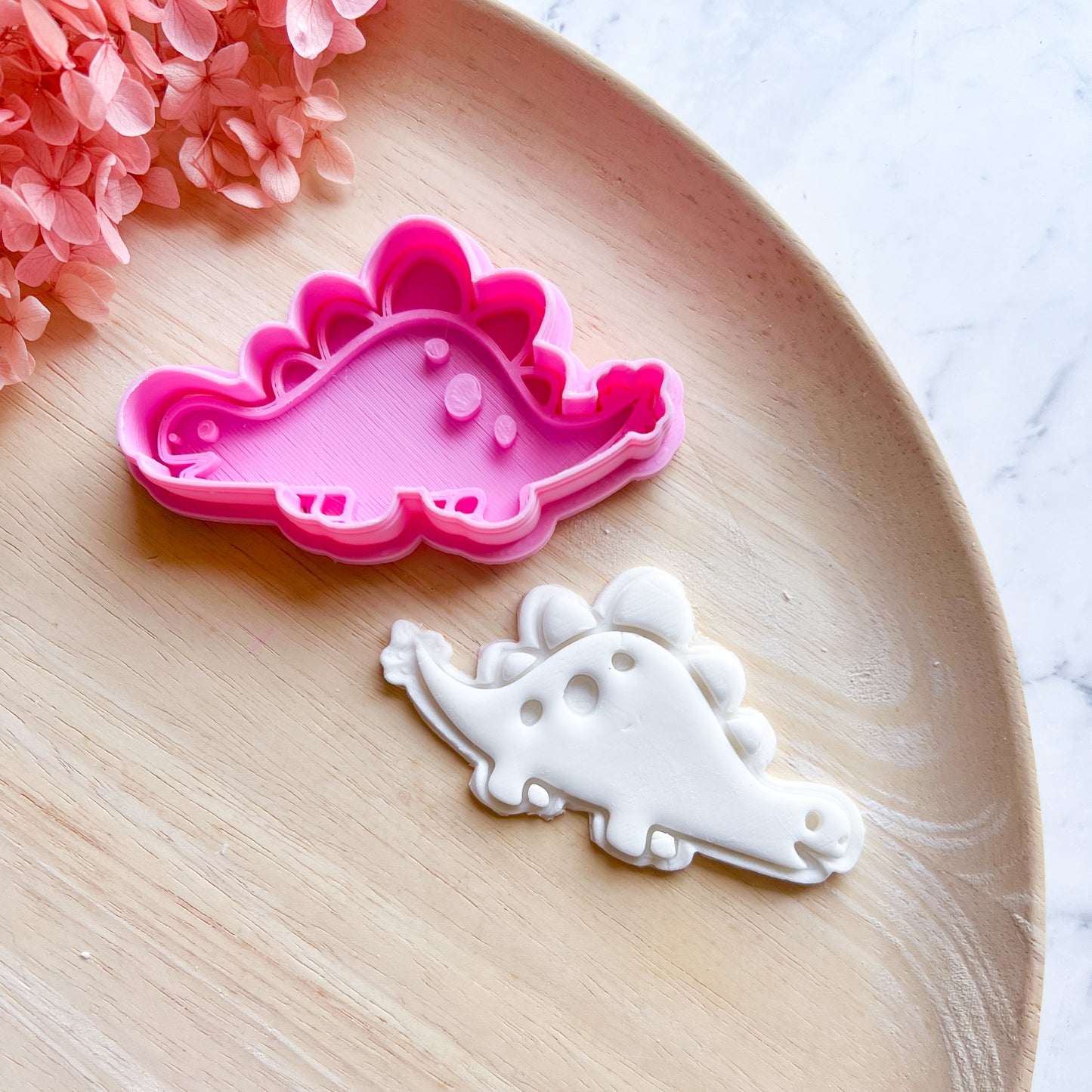 Baby Stegosaurus Cookie Cutter & Stamp