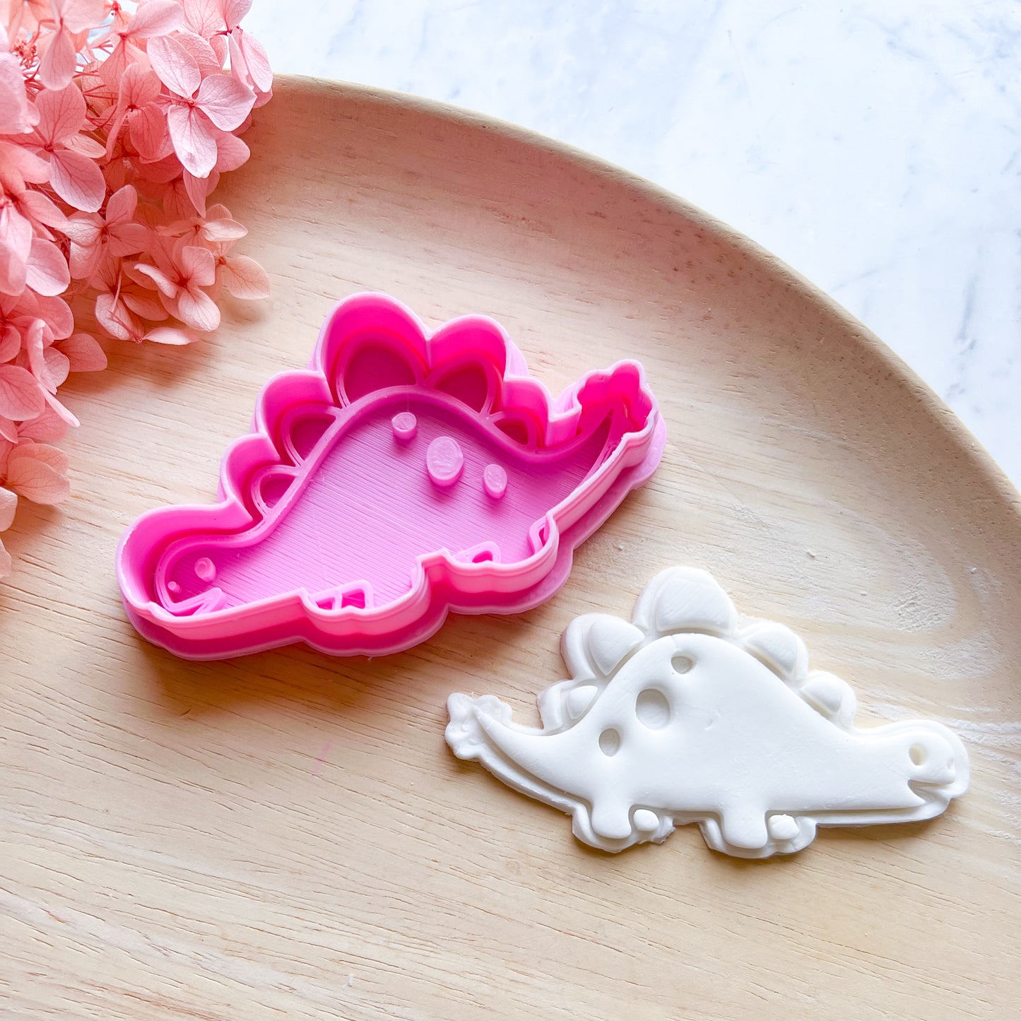 Baby Stegosaurus Cookie Cutter & Stamp