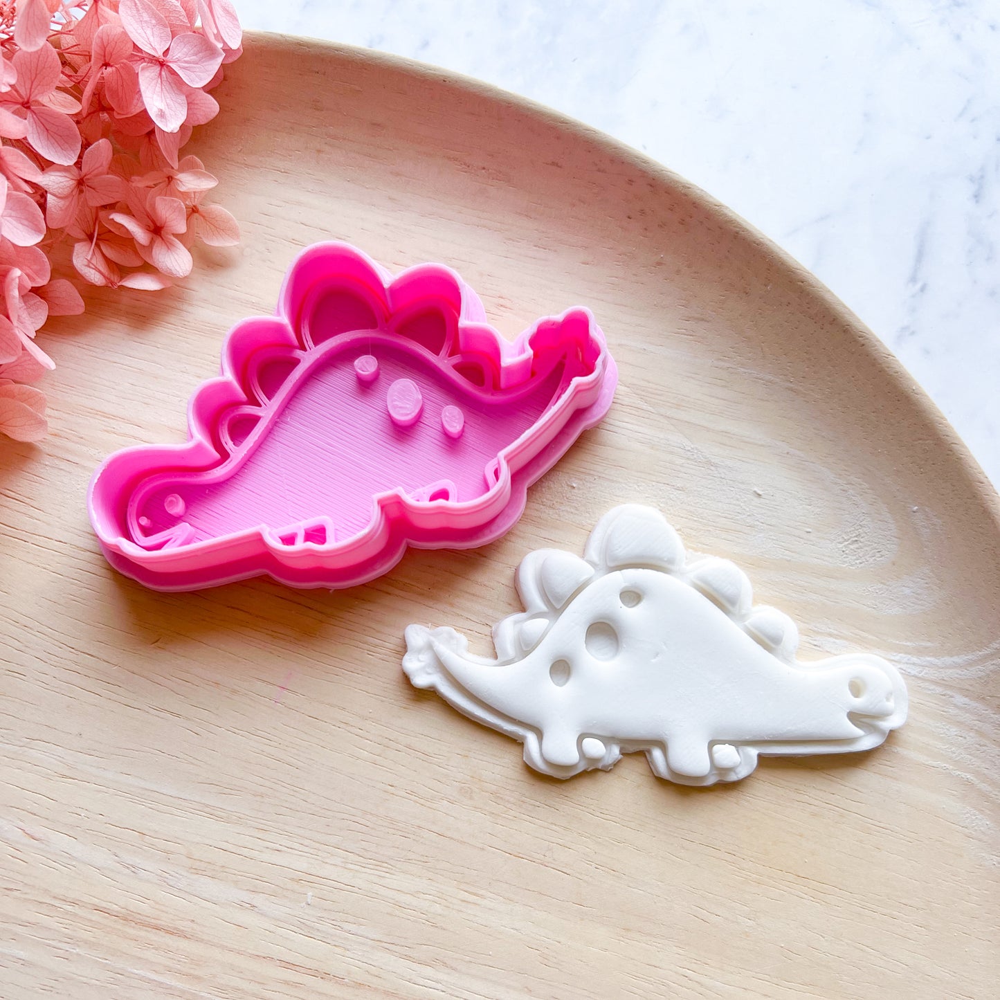 Baby Stegosaurus Cookie Cutter & Stamp