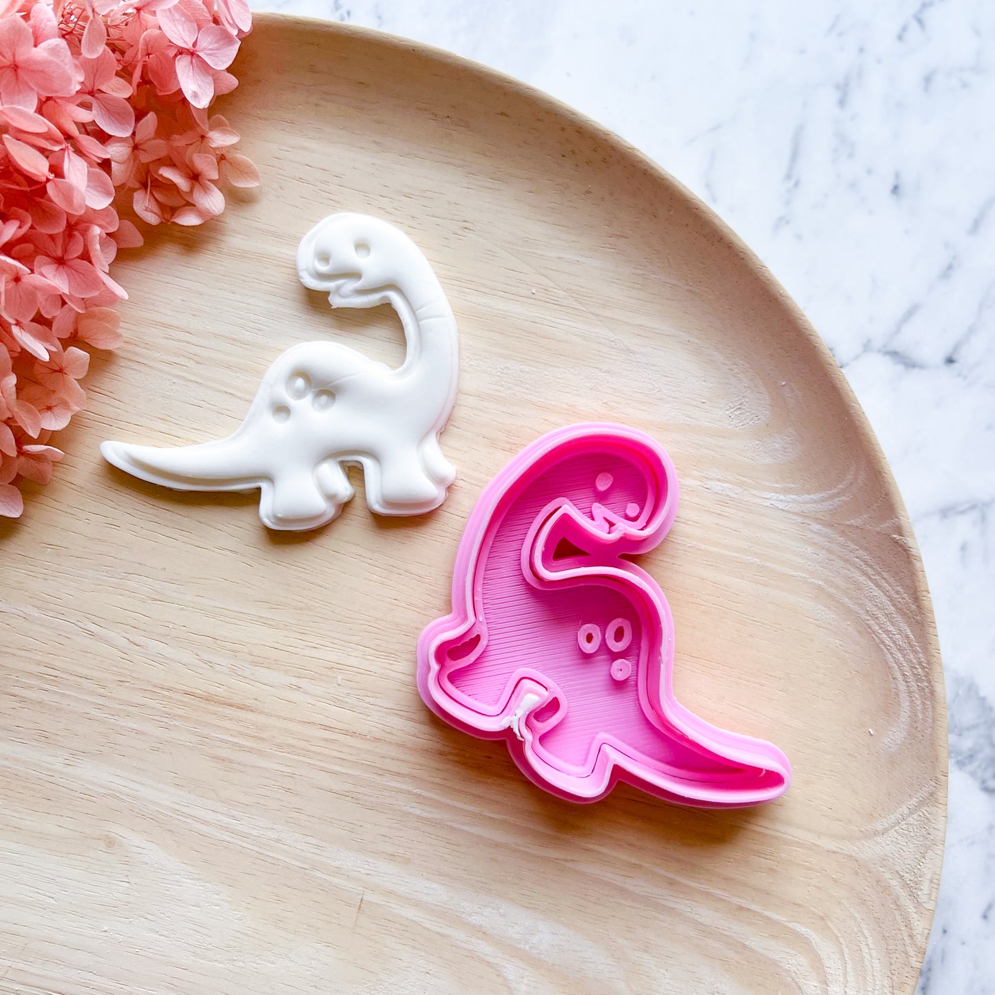 Baby Brachiosaurus Cookie Cutter & Stamp