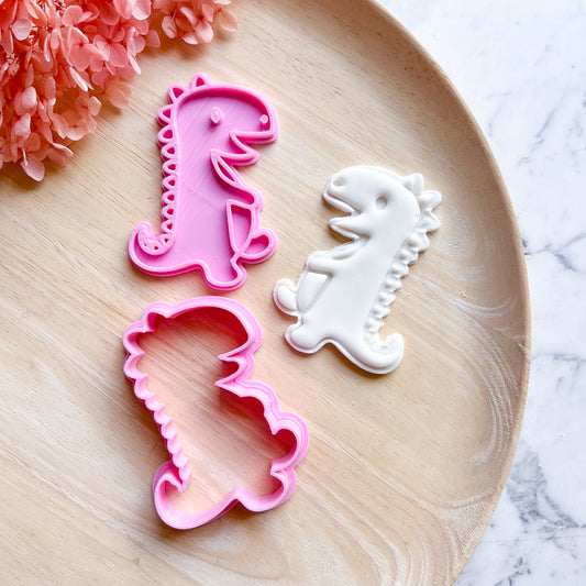 Baby T-Rex Cookie Cutter & Stamp