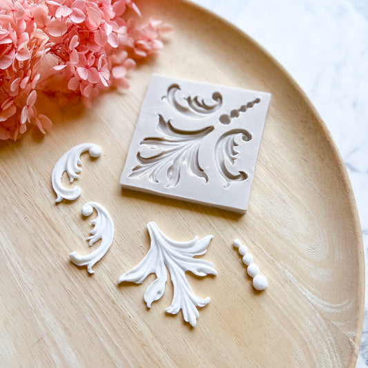 Baroque Scroll Silicone Mould