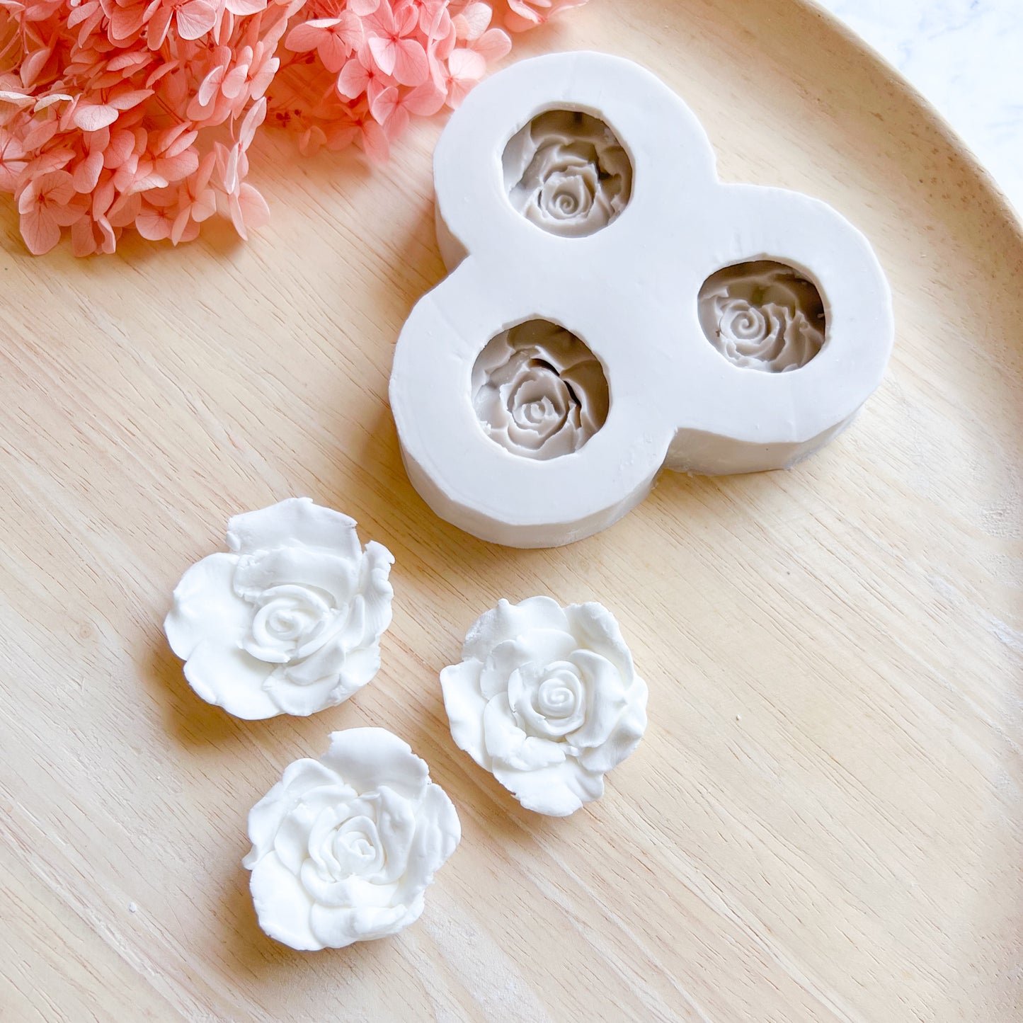 Rose Head Silicone Mould