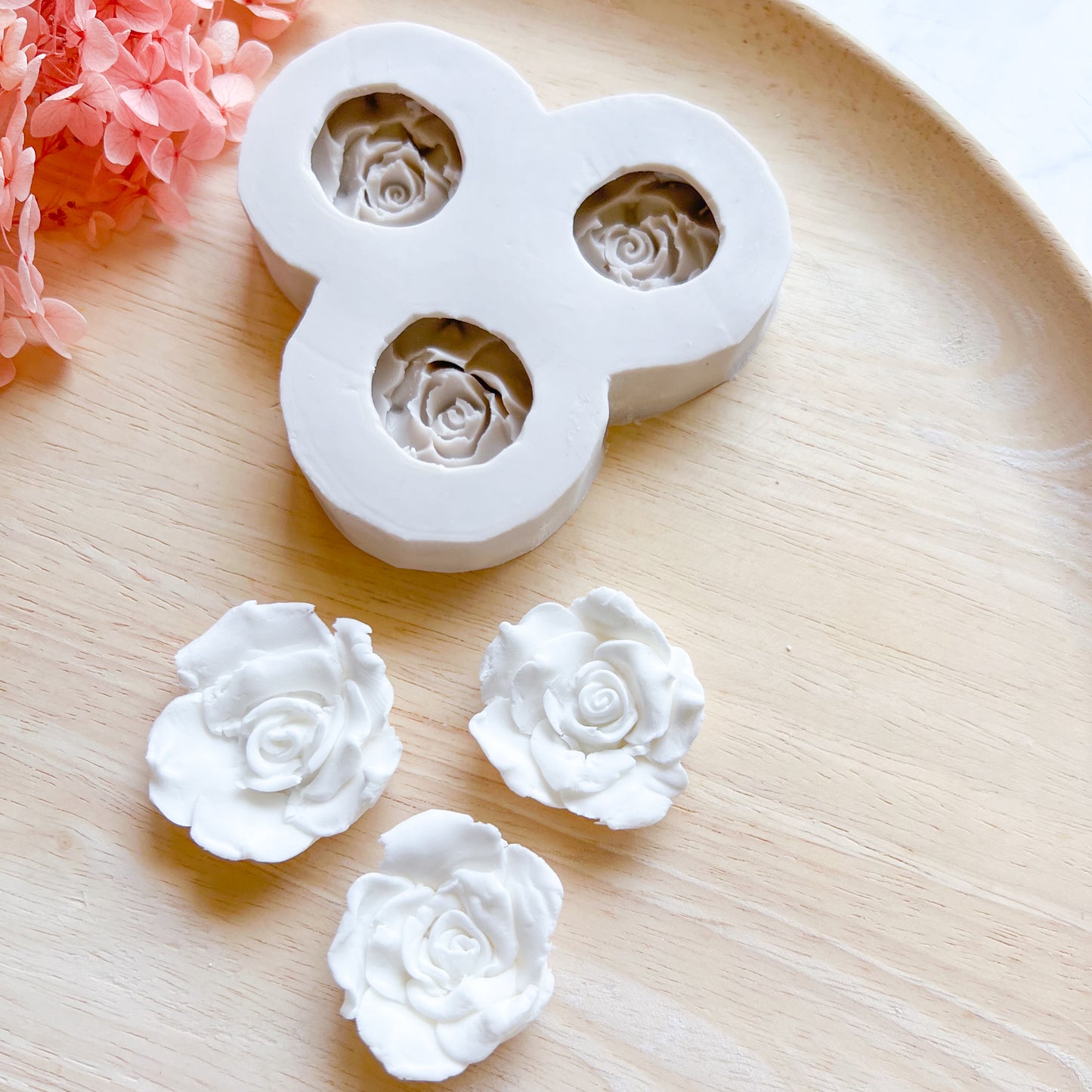 Rose Head Silicone Mould