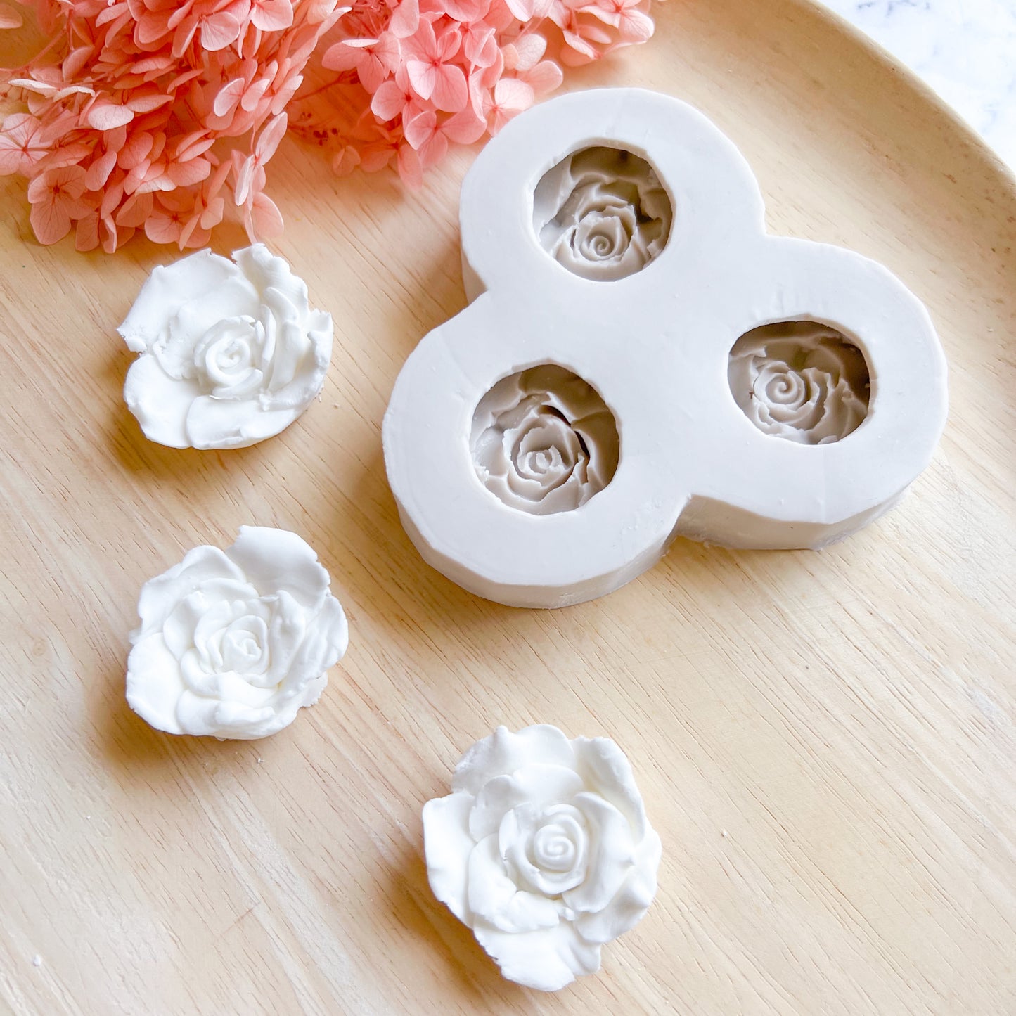 Rose Head Silicone Mould