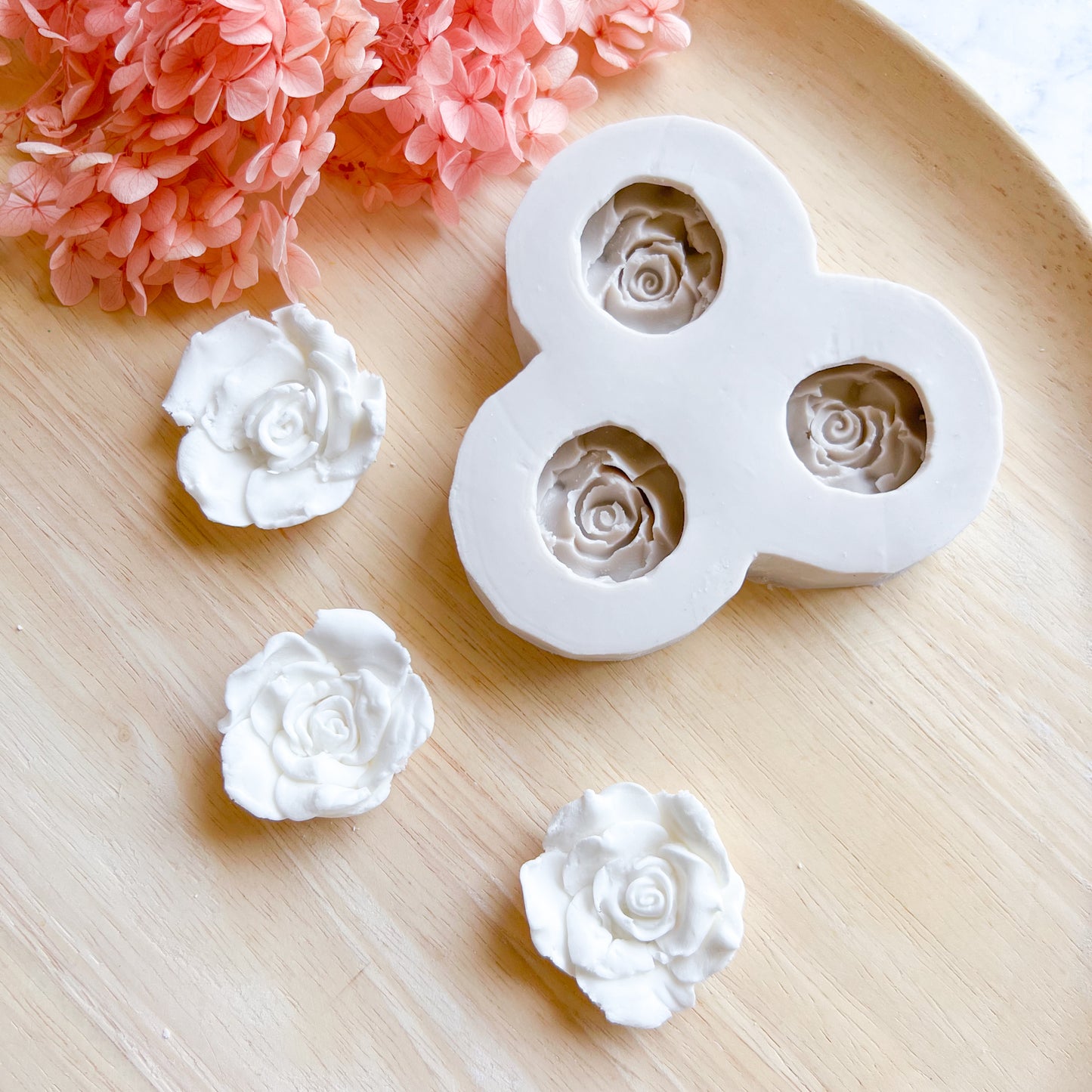 Rose Head Silicone Mould