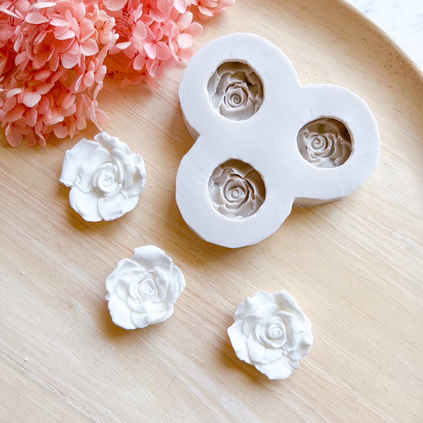 Rose Head Silicone Mould