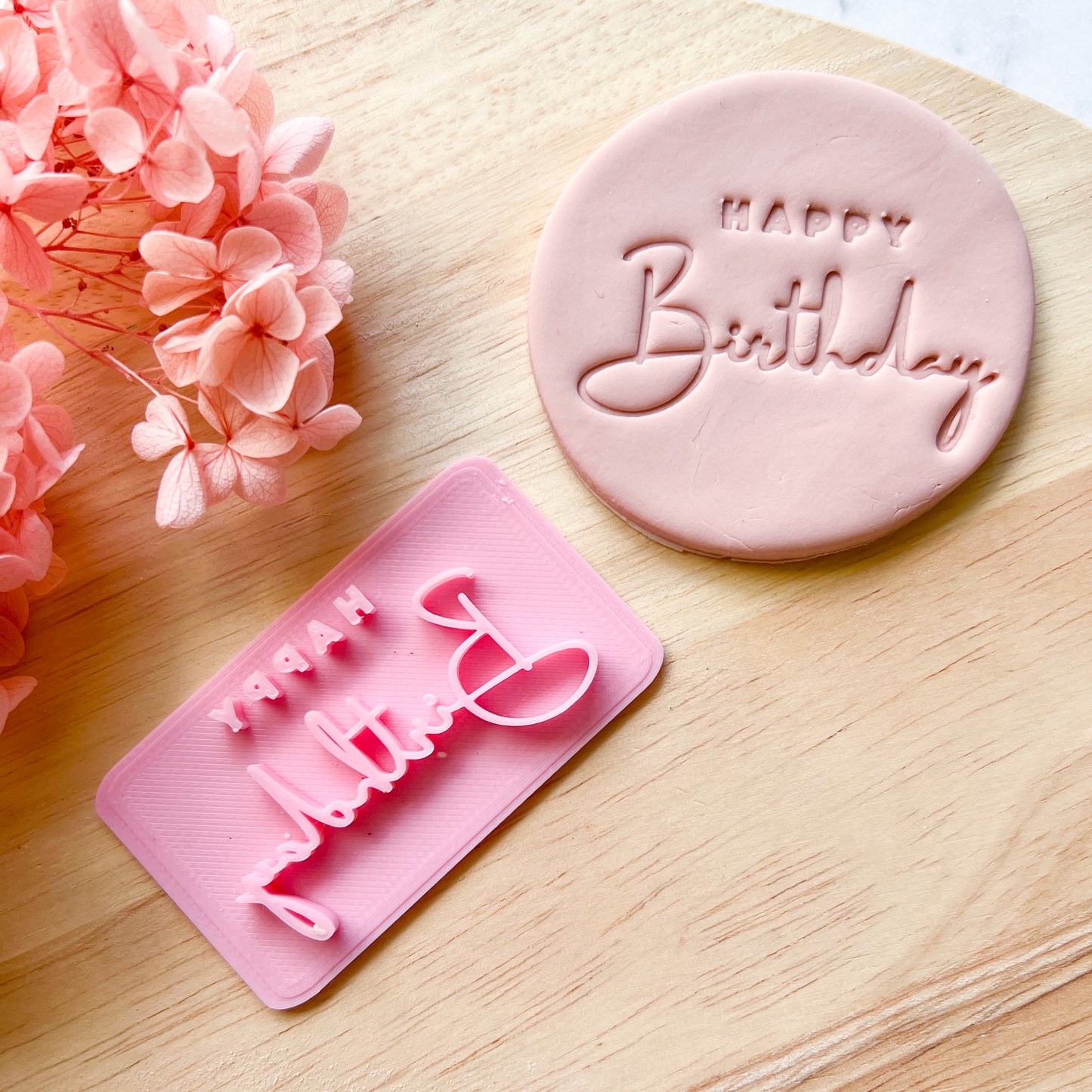 "Happy Birthday" Font #1 - Stamp