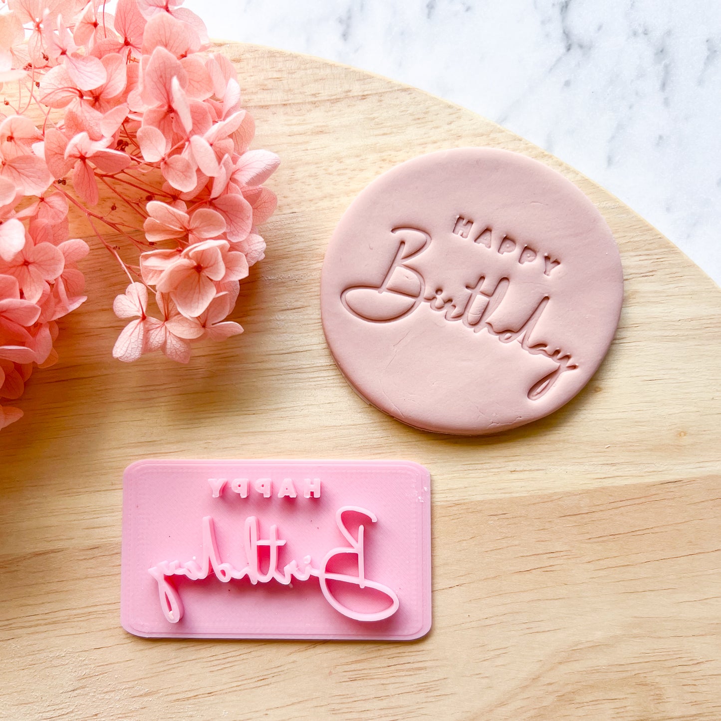 "Happy Birthday" Font #1 - Stamp