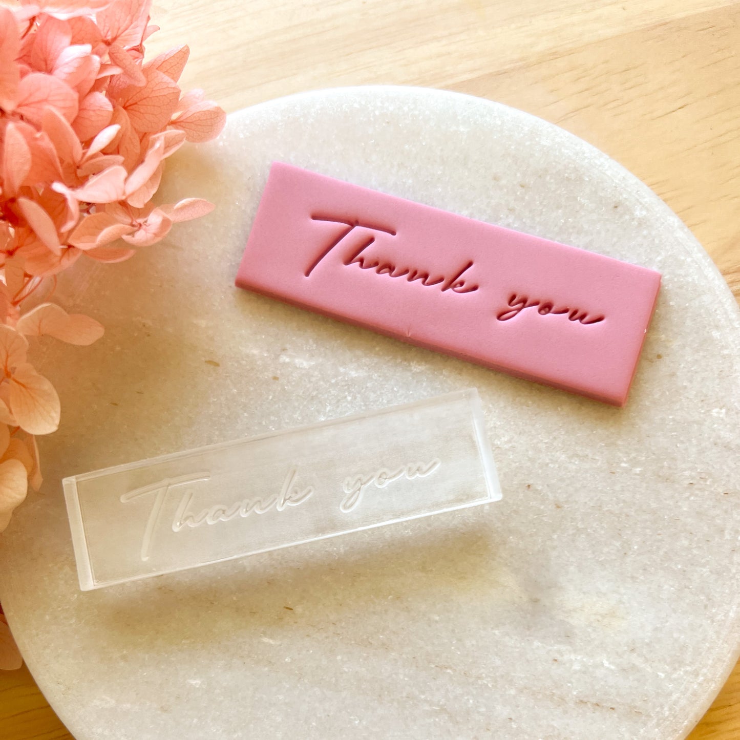 Thankyou - Acrylic Text Stamp