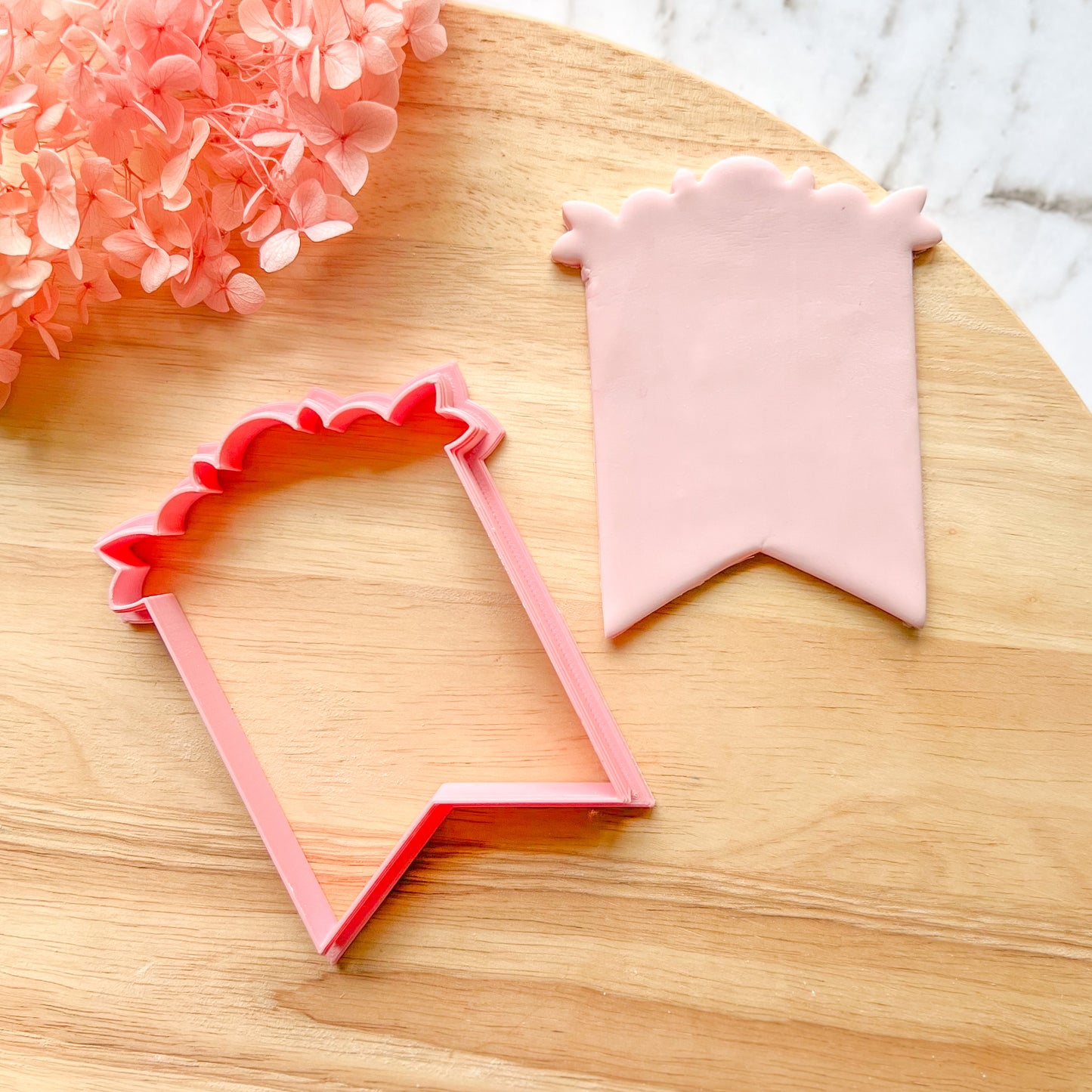 Bunting with Floral Border Cookie Cutter